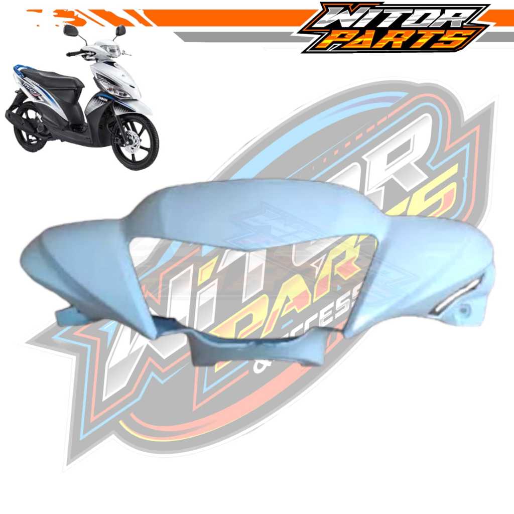 Batok Kepala Depan Mio J Warna Putih / Cover Batok Depan Yamaha Mio J Putih / Batok Kepala Lampu Dep