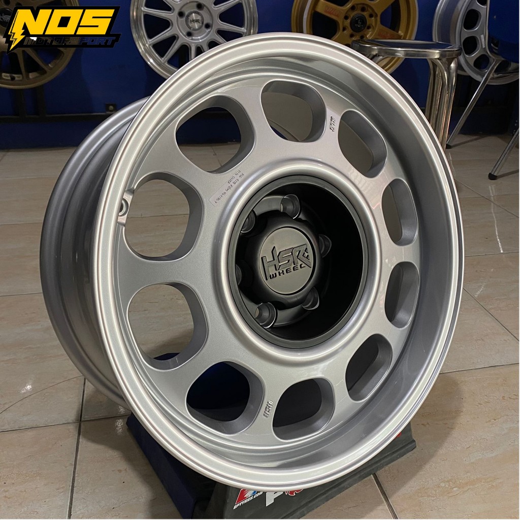 Velg HSR KLG Ring 18 Untuk Mobil Fortuner, Pajero Lebar 9 Warna Silver