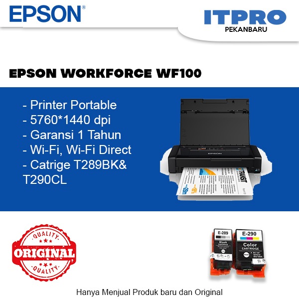 EPSON WORKFORCE WF-100 PRINTER PORTABLE Wi-Fi