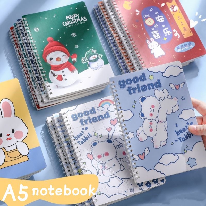 

Buku Tulis A5 /Notebook A5/buku gulungan A5/Buku Tulis Sekolah isi 60 lembar