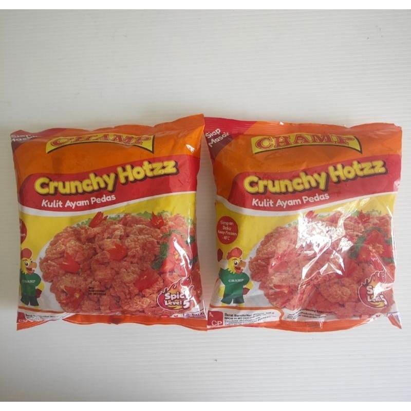 

Champ Crunchy Hot / champ Kulit ayam crispy pedas