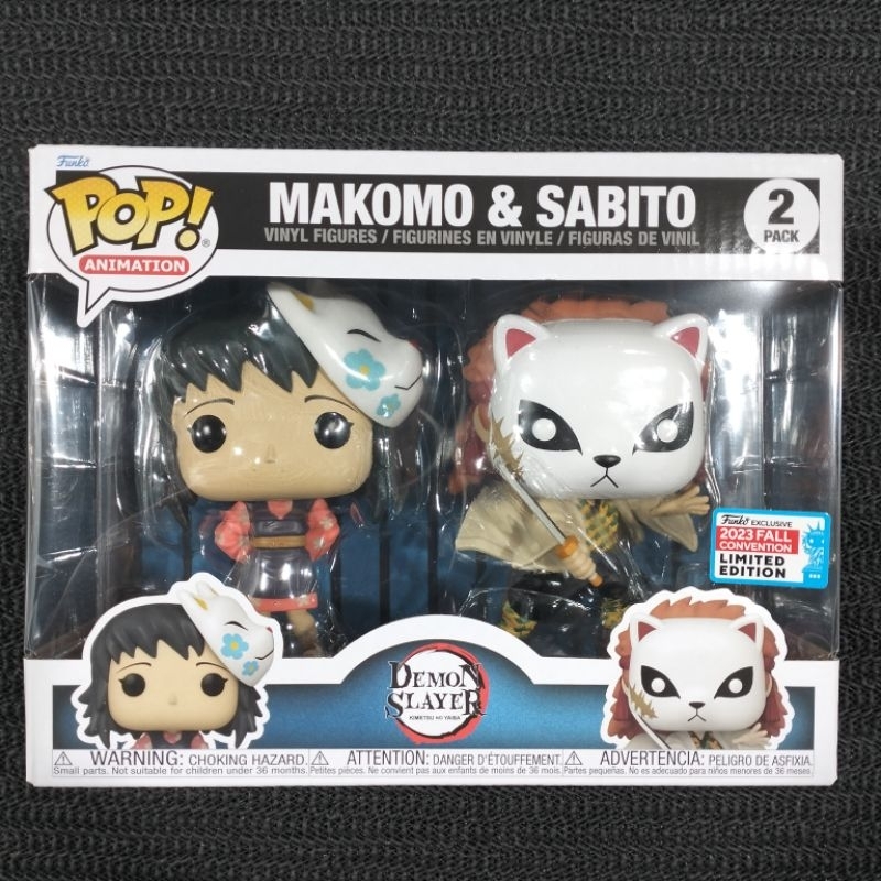 Funko Pop Demon Slayer: Makomo & Sabito #2 Pack (2023 New York Comic Con Fall Convention Limited Edi