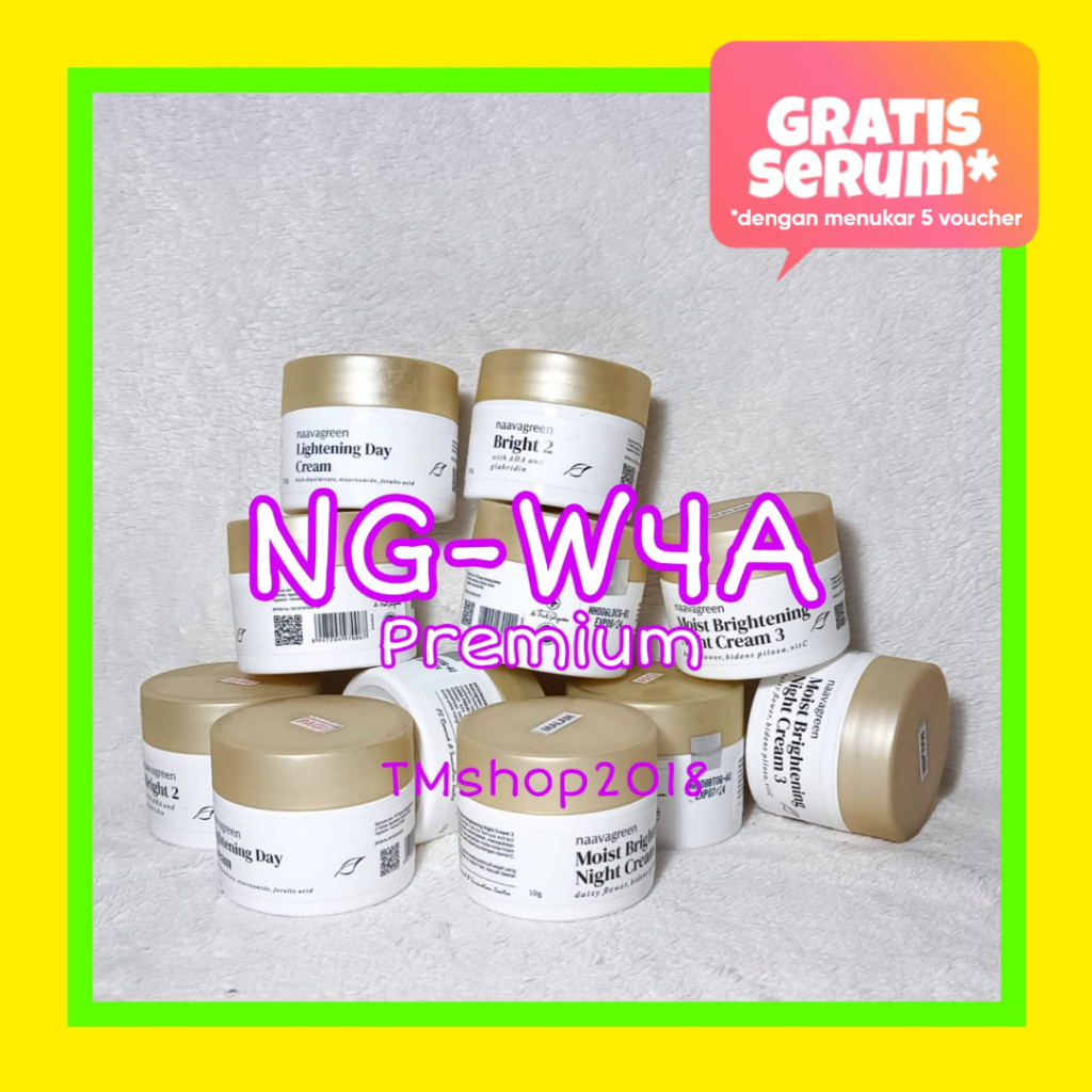 Krim Malam Naavagreen NG W4A PREMIUM Whitening Night Cream W4A by dr Fredi Setyawan Original Skincar