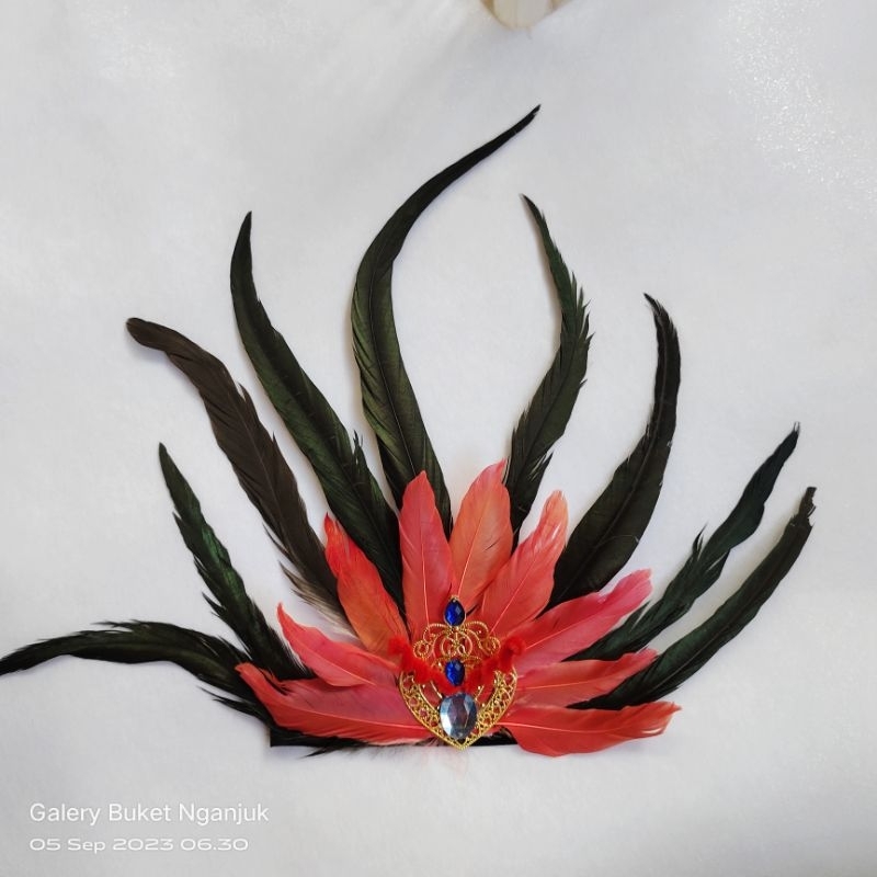 bulu Dayak/aksesoris bulu Dayak/hiasan tari