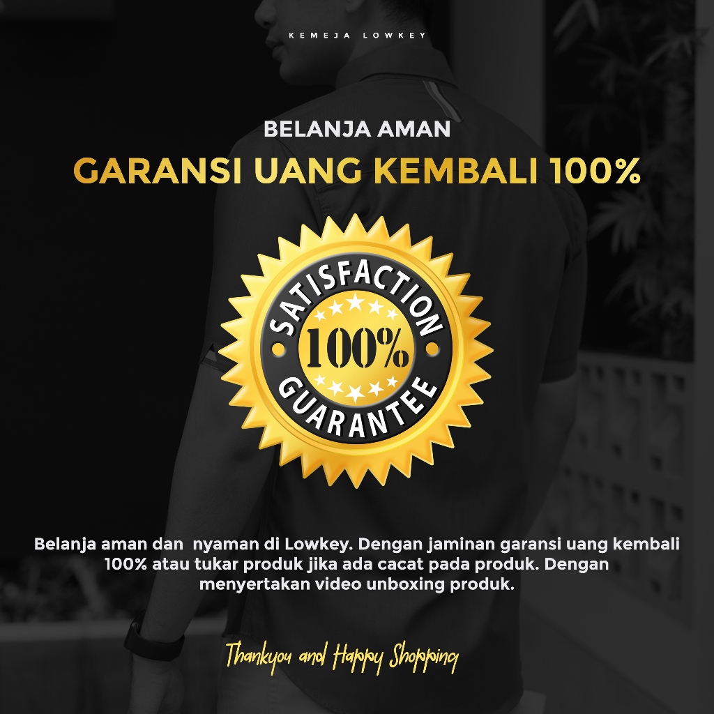 Hemat Kemeja Pria Slimfit Lowkey Premium Pj 15 Putih Hem Atasan Kemeja Baju Laki-Laki/Cowok Slimfit