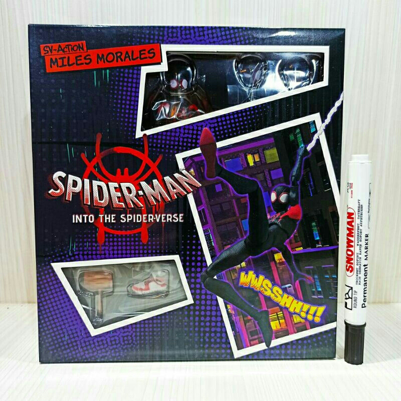 mainan figure spiderman Sentinel Spider-Man Into the
