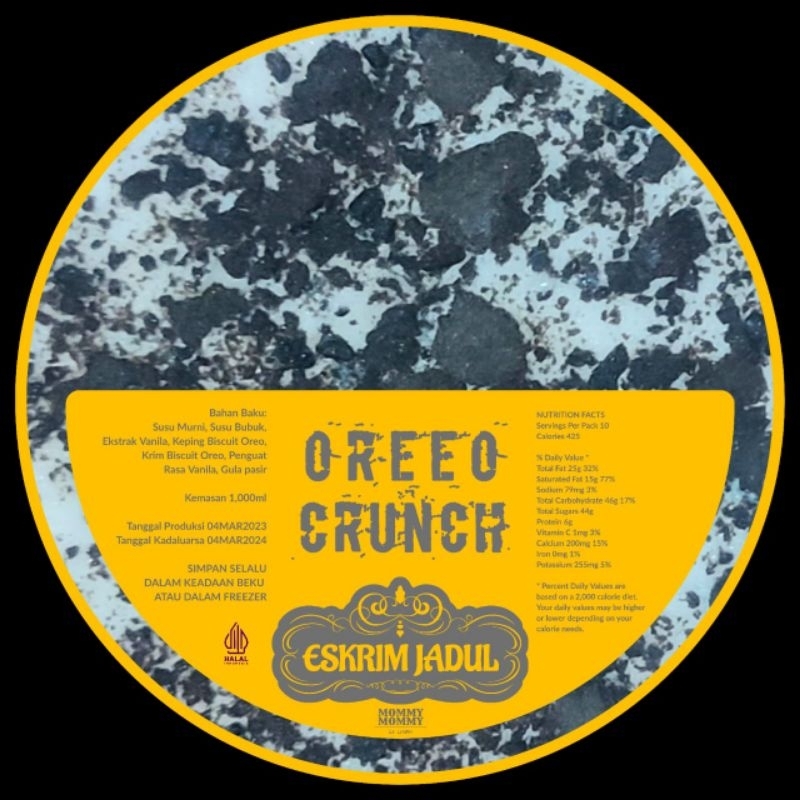 

Eskrim Jadul Oreeo Crunch