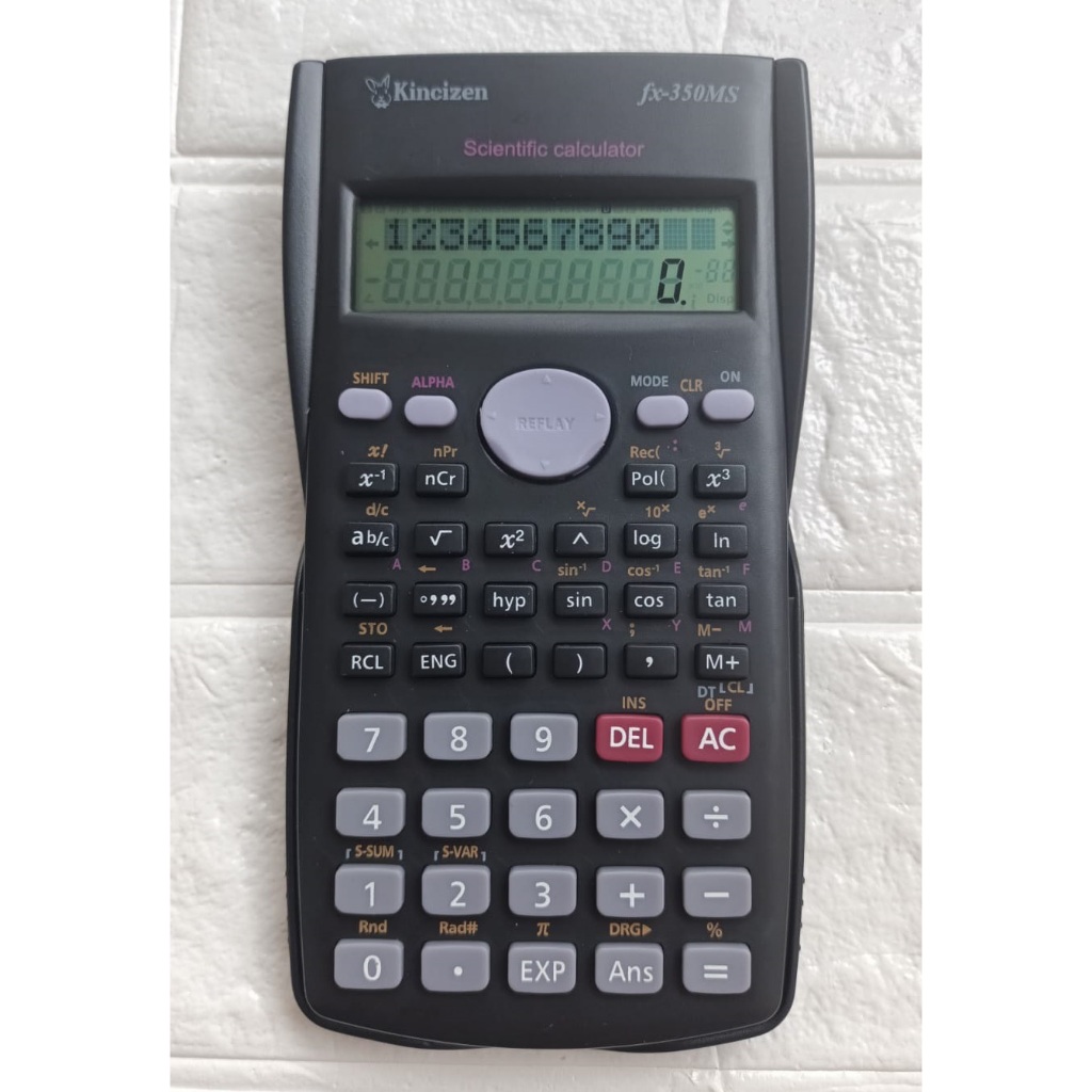 

Kalkulator Scientific KC FX 350 MS - Kalkulator Ilmiah Fisika Sains - Kalkulator Sekolah