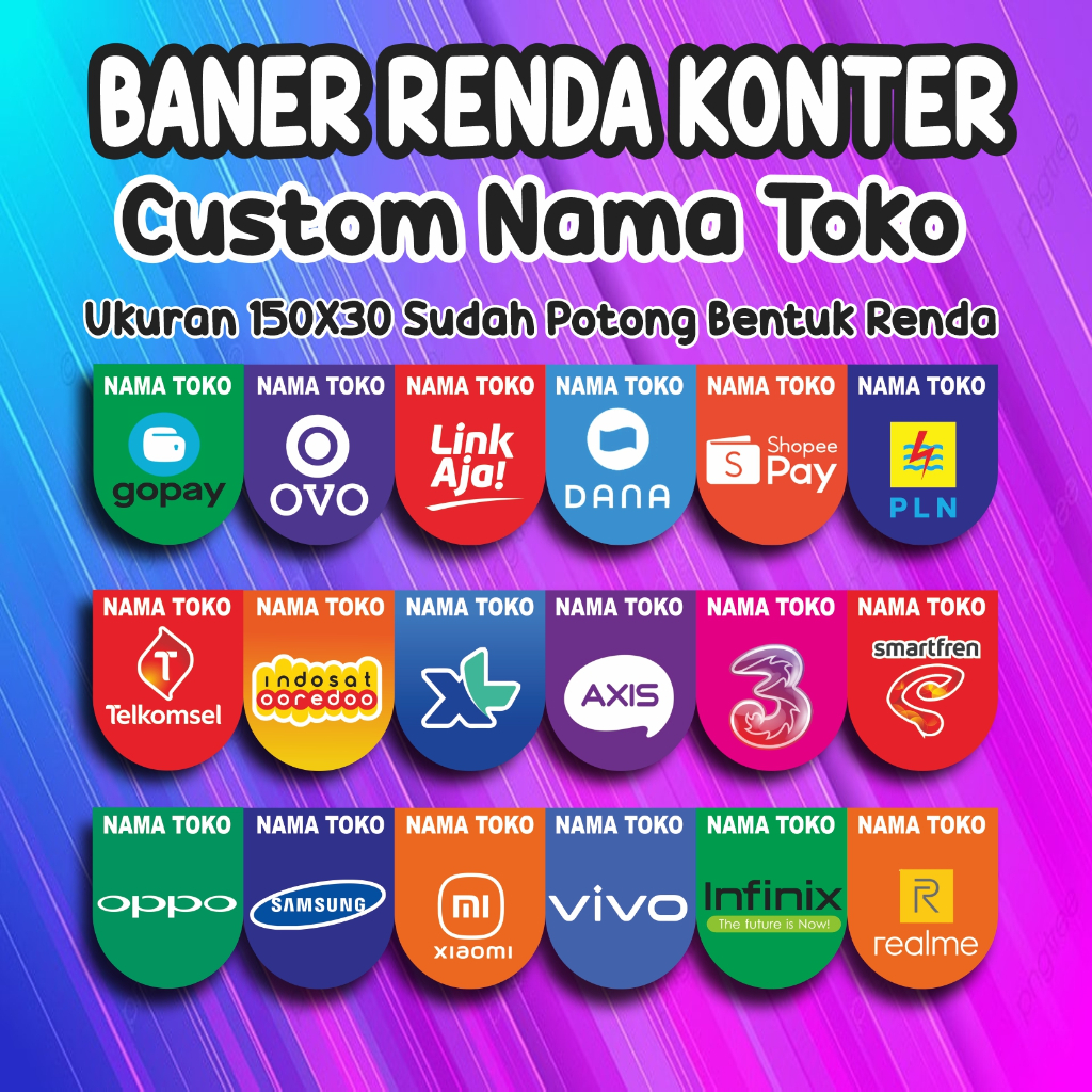 Baner Konter,Renda konter spanduk renda toko spanduk renda konter