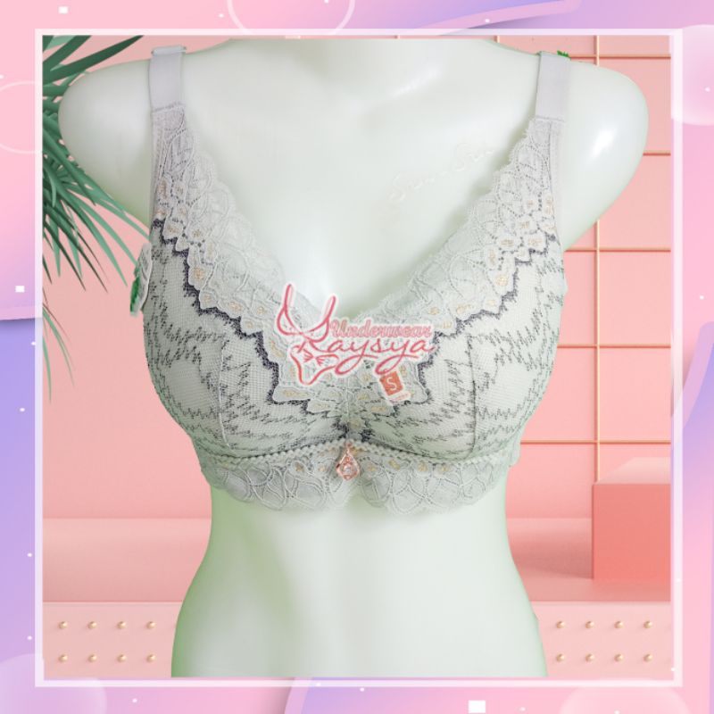 Bra Rajut Aoqijiani Busa Sedang Tebal Pakai Kawat Ukuran 34-40