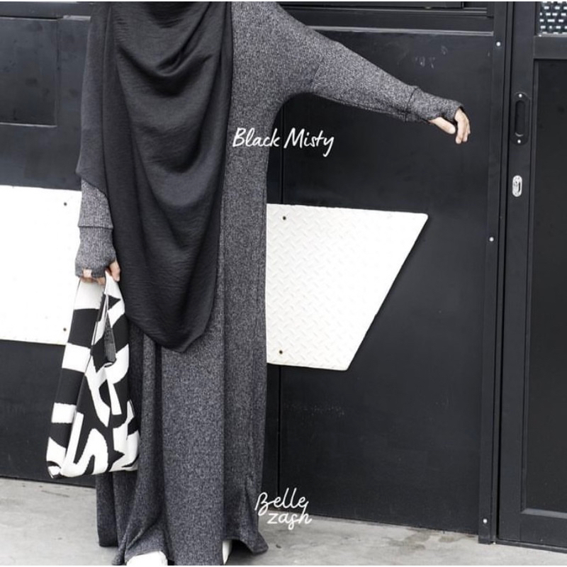 Noir Abaya Bellezash (Black Misty M)
