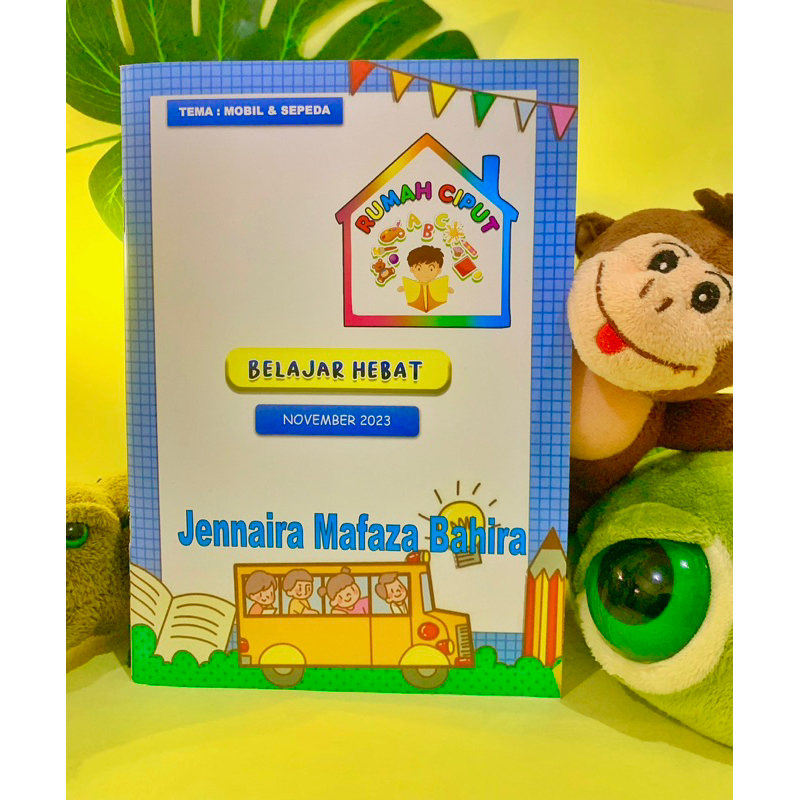 

Buku Aktivitas Preschool (Work Book) Full Color Tema Mobil Dan Sepeda