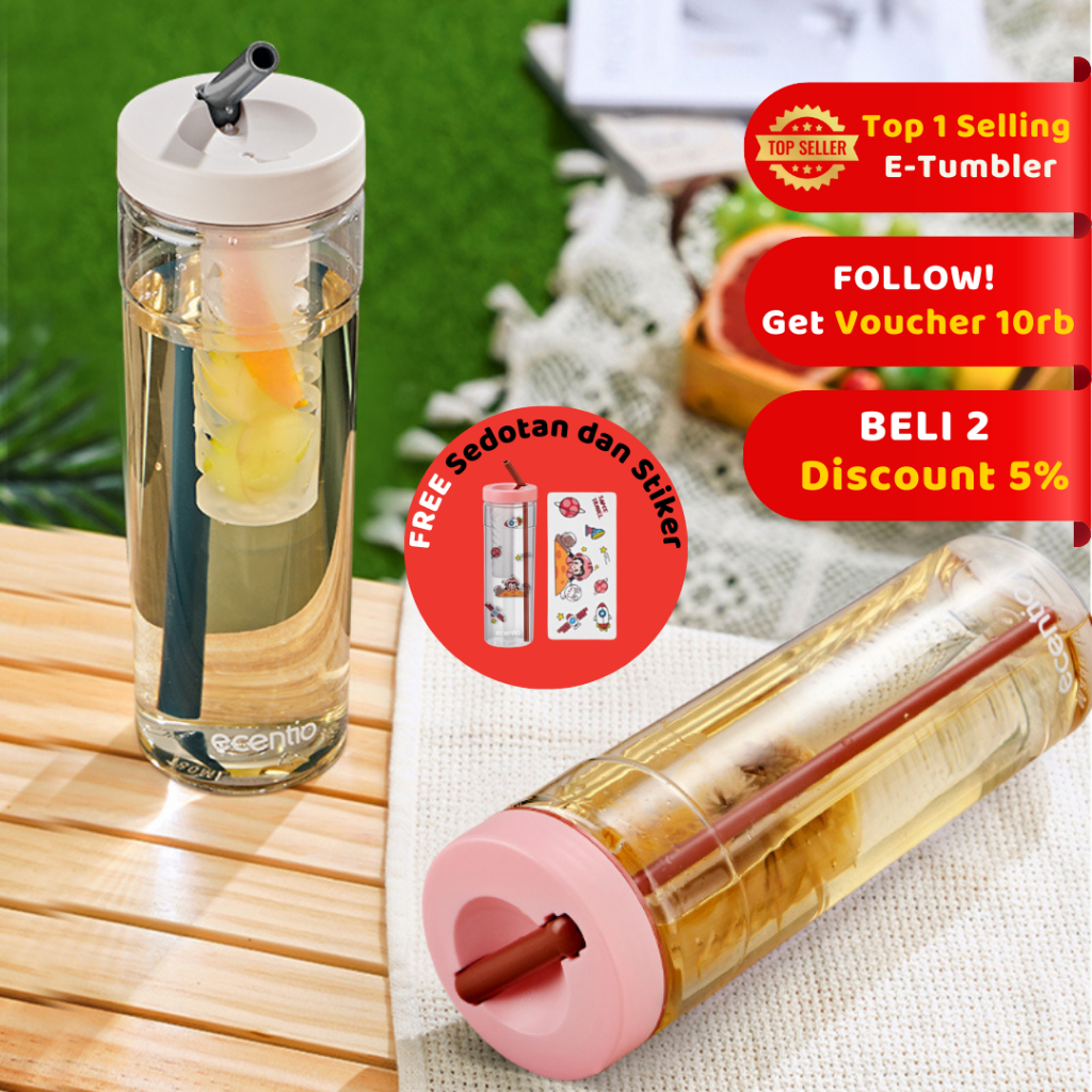 [RESTOCK] Botol Minum Tumbler 780mL Botol Sport Botol Air Minum Sedotan FREE Sticker DIY