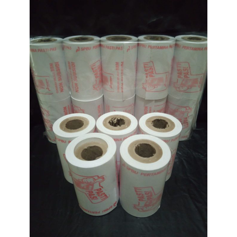 

kertas kasir thermal logo pastipas ukuran 58x40mm full eds printer Pertamina