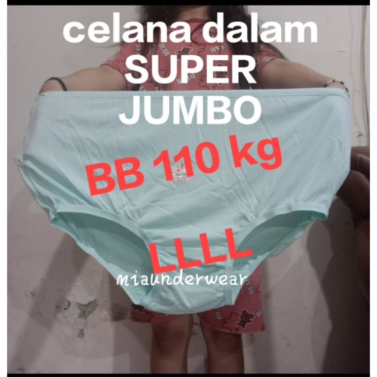 Celana dalam wanita BIG SIZE / LLLL / BB 110 kg / celana dalam wanita super jumbo / bahan katun teba