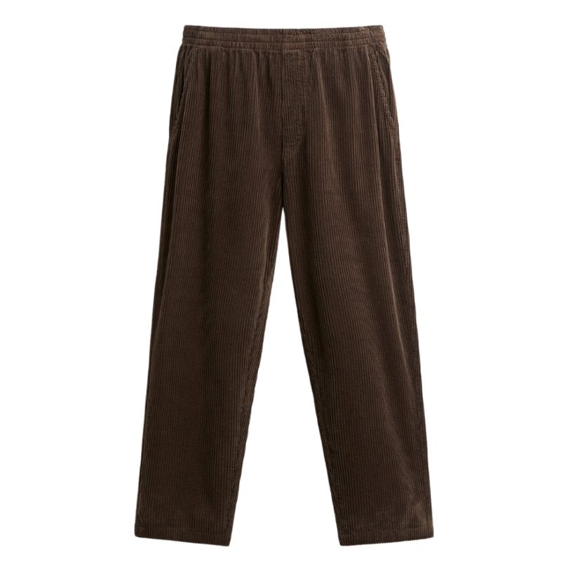 Sai - Vacation Dark Brown Long pants Corduroy Baggy Loose Fit Celana Panjang