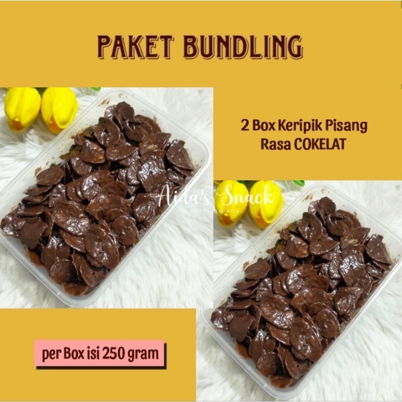 

paket BUNDLING Keripik Pisang Coklat Lumer Rasa COKELAT