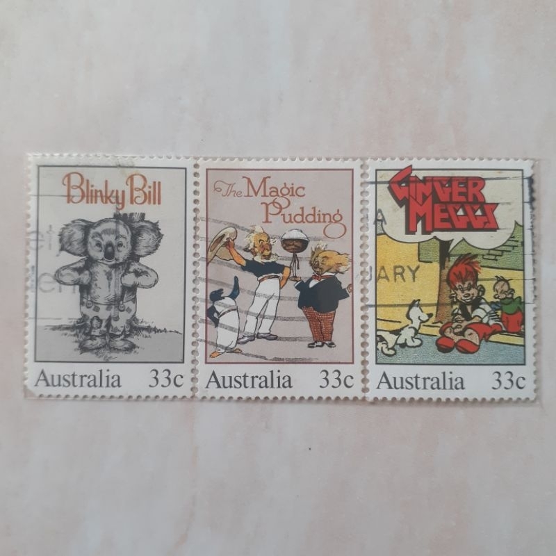 

(A) Perangko Children's Book Council (Classic Childrens Books) Tahun 1985 set 3pcs