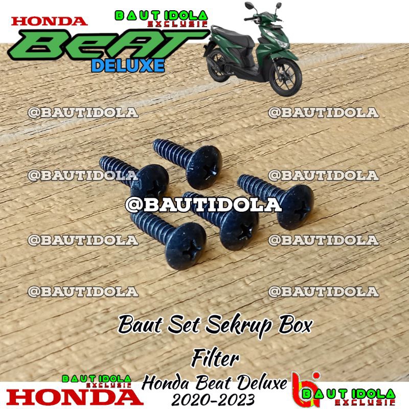 Baut Set Sekrup Box Filter Udara Honda Beat Deluxe 2020-2023