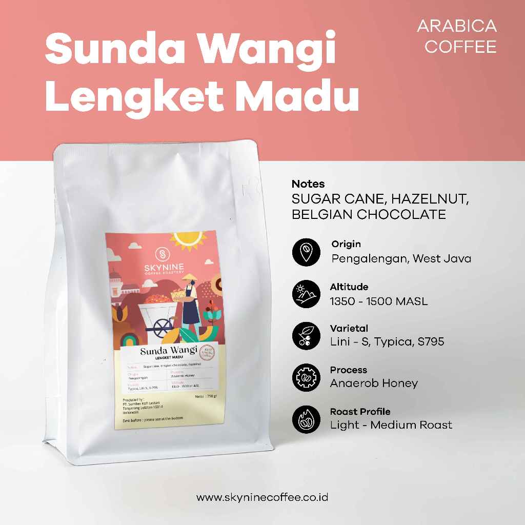 

KOPI ARABIKA SUNDA WANGI LENGKET MADU ROAST BEANS