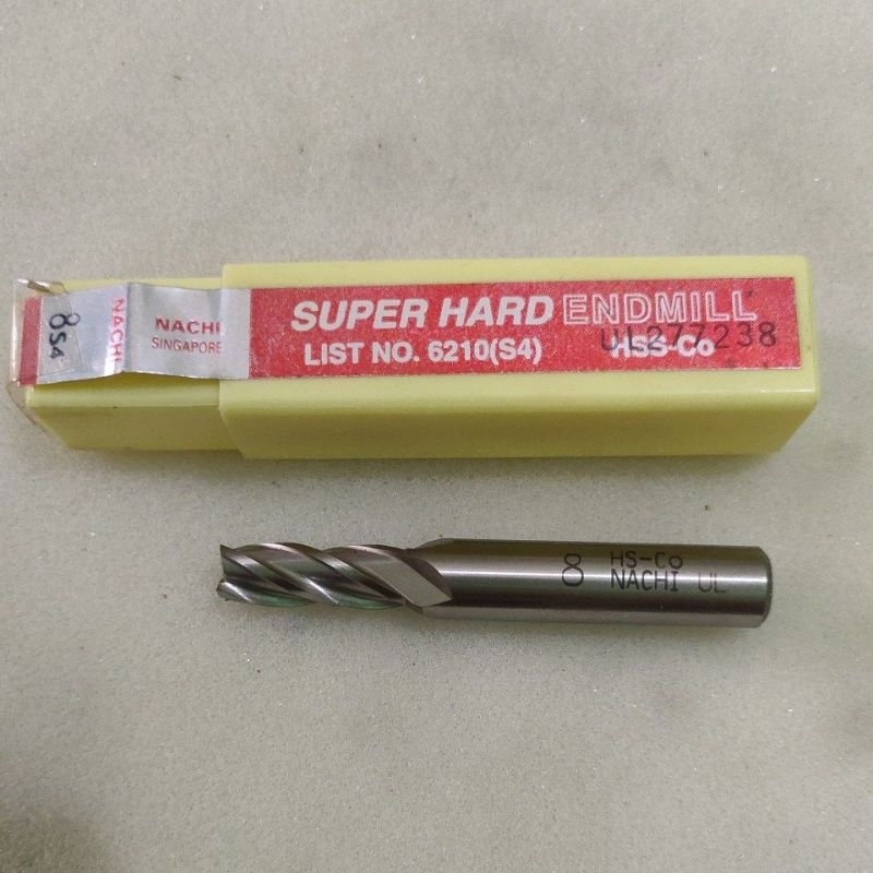 endmill nachi HSS co 8S4 endmill nachi 8mm 4 mata