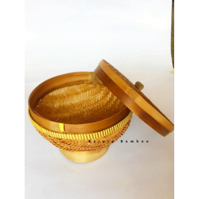 Tempat Nasi Bambu + Tutup / Bakul