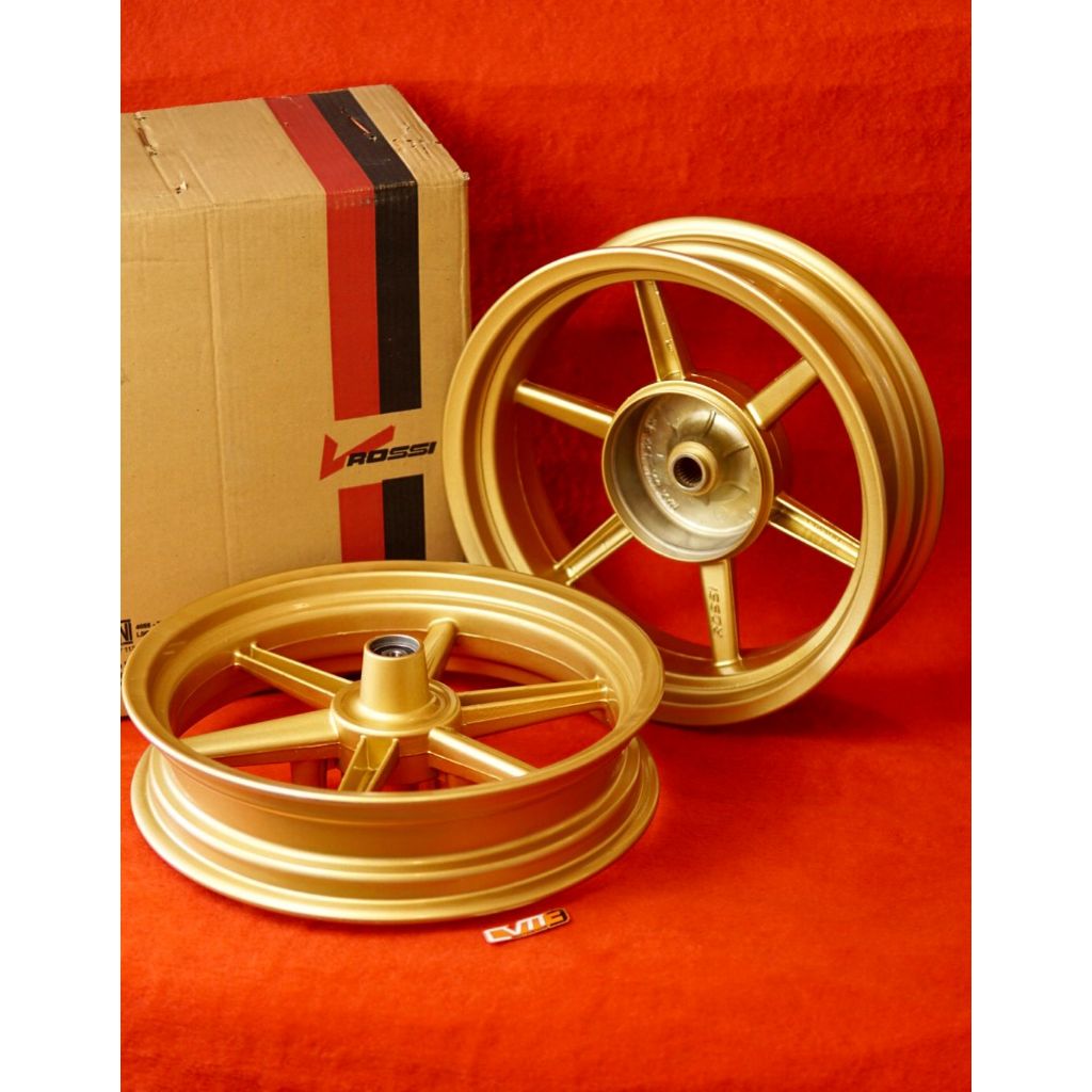 TERMURAH! VELG VROSSI STARMAX PALANG 6 NMAX AEROX PCX 150 GOLD WHITE