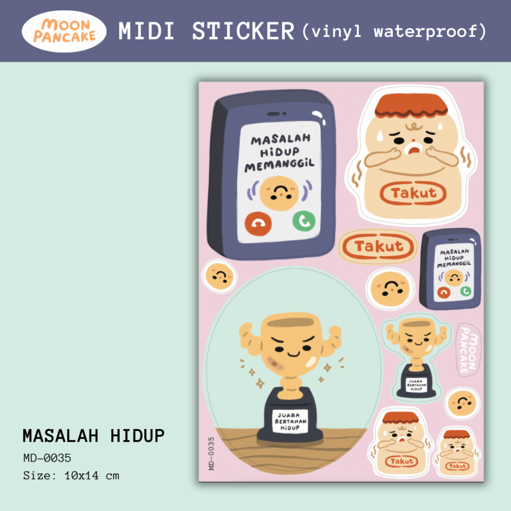 

Moon Pancake Midi Sticker - Masalah Hidup