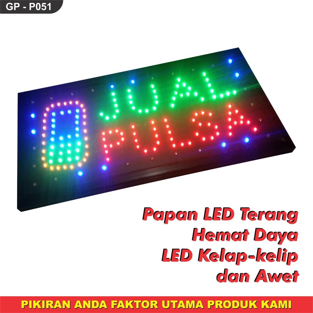 PAPAN PULSA LED GAXINDO MODEL P051 BILLBOARD JUAL PULSA