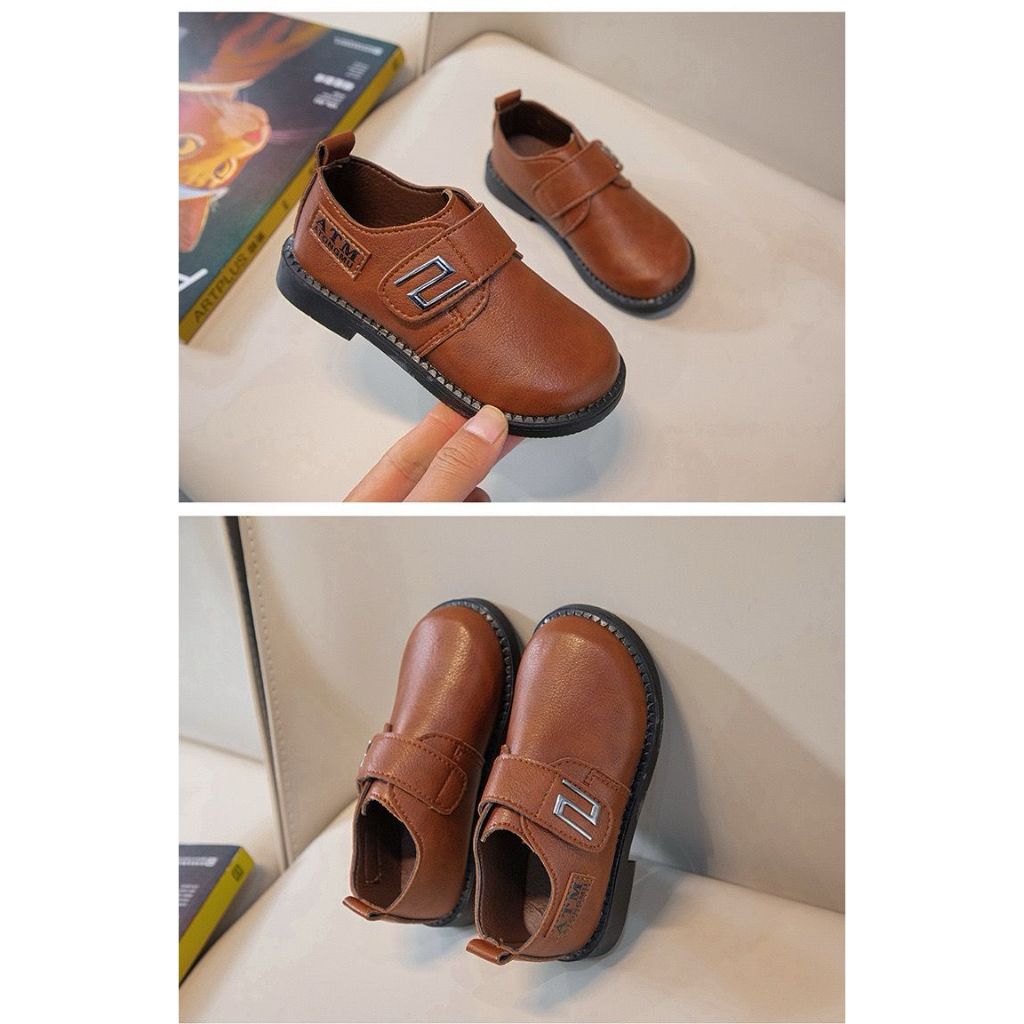 [Angelmall.ID] Sepatu formal anak laki-laki sepatu kulit pantofel import premium