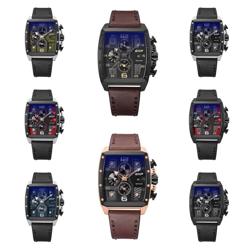 JAM TANGAN PRIA EXPEDITION E 6636 E6636 KULIT TERBARU ORIGINAL