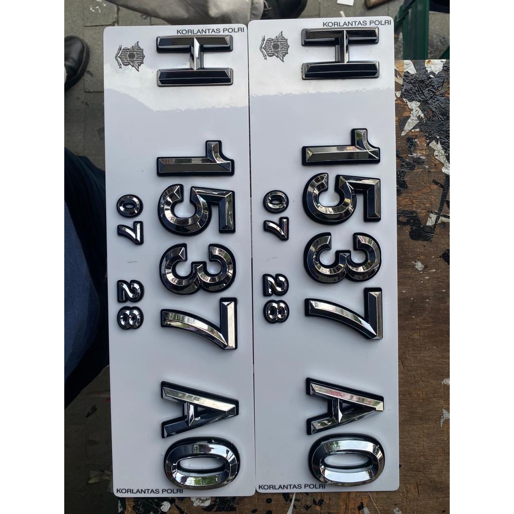 PLAT NOMOR MOBIL DIAMOND CROOME LIS HITAM
