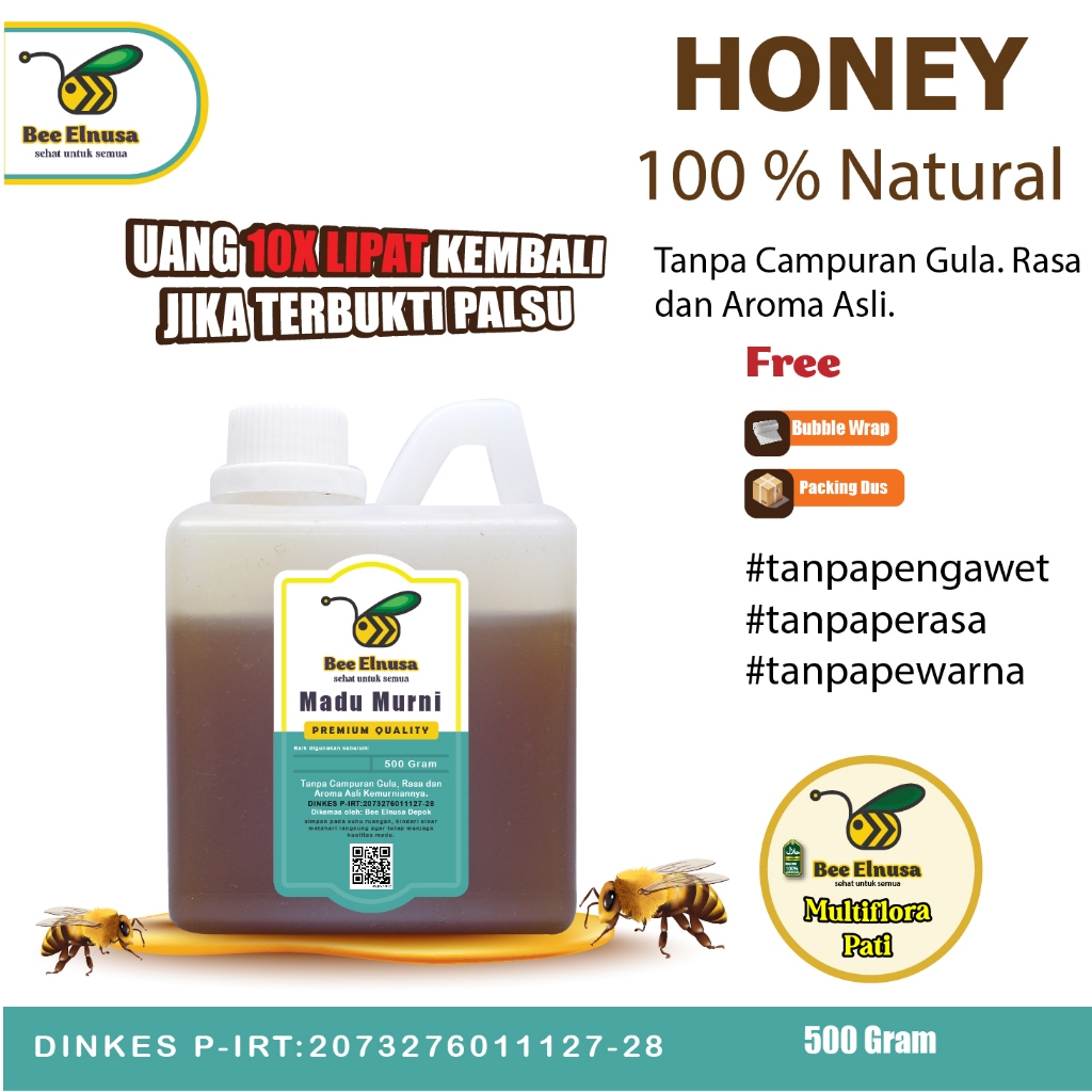 

Madu Multiflora Pati 500 gram Premium