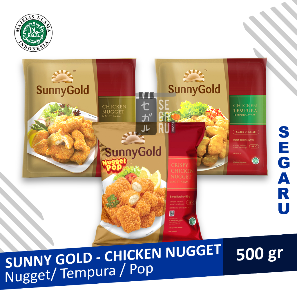 

SUNNY GOLD Chicken Nugget Tempura POP 500 gram