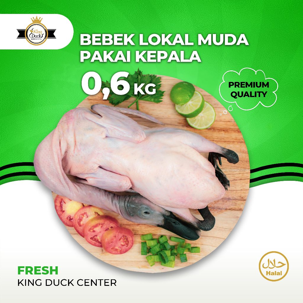 

BEBEK LOKAL MUDA / DAGING BEBEK 0.6 KG PAKAI KEPALA