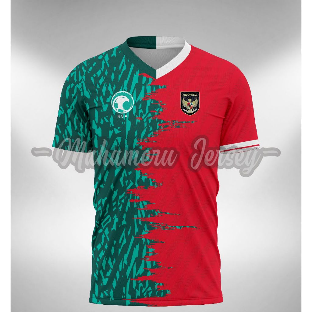 Jersey Kombinasi Timnas Indonesia X Saudi Arabia 2023