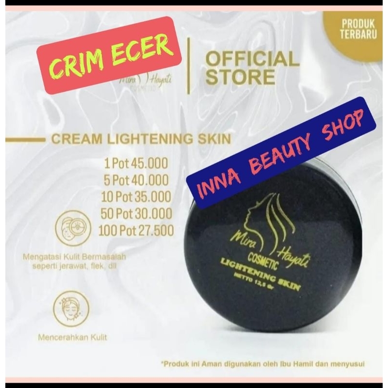(FREE GIFT)MH COSMETIC .CREAM ECER ORI 100% .GK ORI UANG KEMBALI 2× lipat