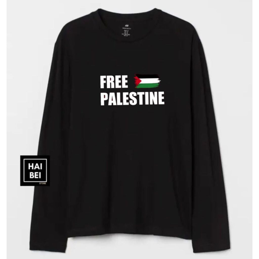 KAOS PANJANG FREE PALESTINE SAVE PALESTINA