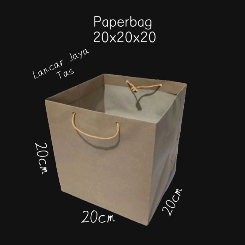 

Paperbag 20x20x20 | Tali Kertas