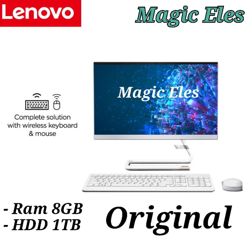 PC AIO Lenovo A340 - 22ICB intel Core i5 - 9400T Ram 8GB HDD 1TB Windows 10