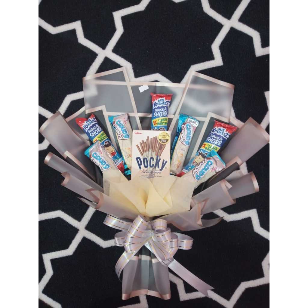 

BUKET SNACK JADI/ BUKET JAJAN/ BUKET BONEKA/ BUKET POCKY/ DLL