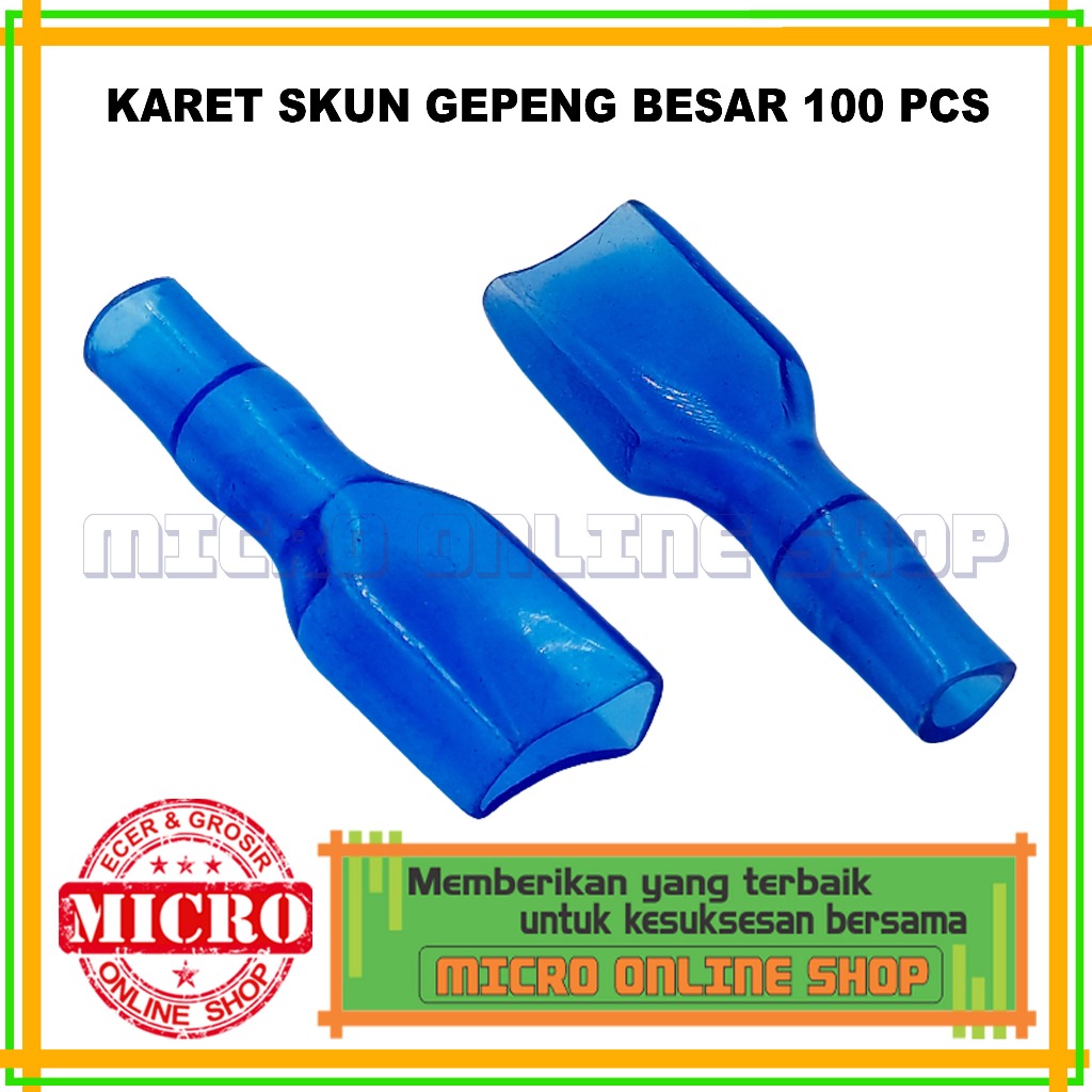 PAKET 100 PCS Karet Skun Gepeng Besar / Karet Kondom Skun Gepeng / Karet skun Motor