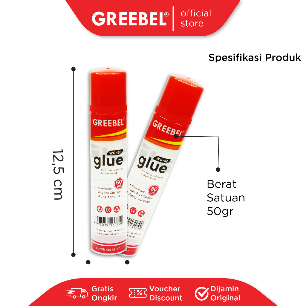 

GREEBEL WATER GLUE / LEM PEREKAT KERTAS