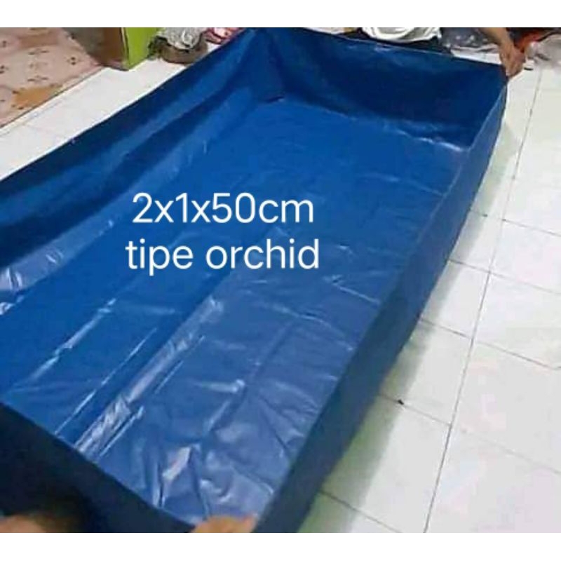 terpal kolam tipe Orchid ukuran 2x1x50cm