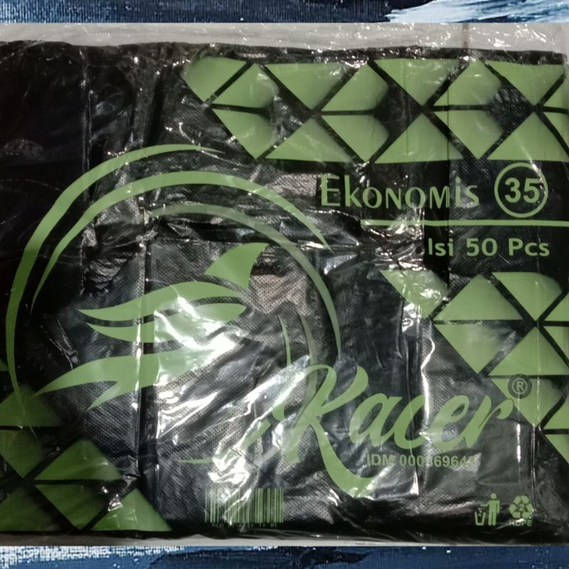 hd kantong plastik Kacer ekonomis 40 hitam