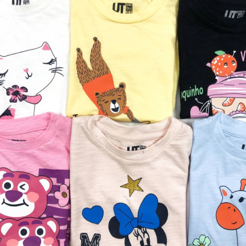 T-shirt  anak perempuan UNIQLO/kaos anak perempuan UNIQLO/kaos anak uniqlo/kaos anak cewe UNIQLO/kao