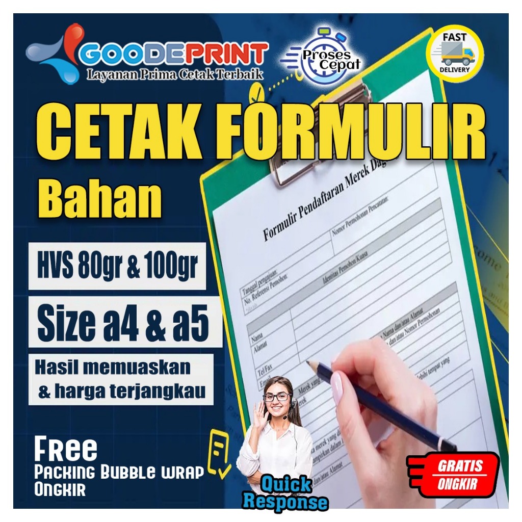 

CETAK FORMULIR | HARGA TERJANGKAU & HASIL MEMUASKAN