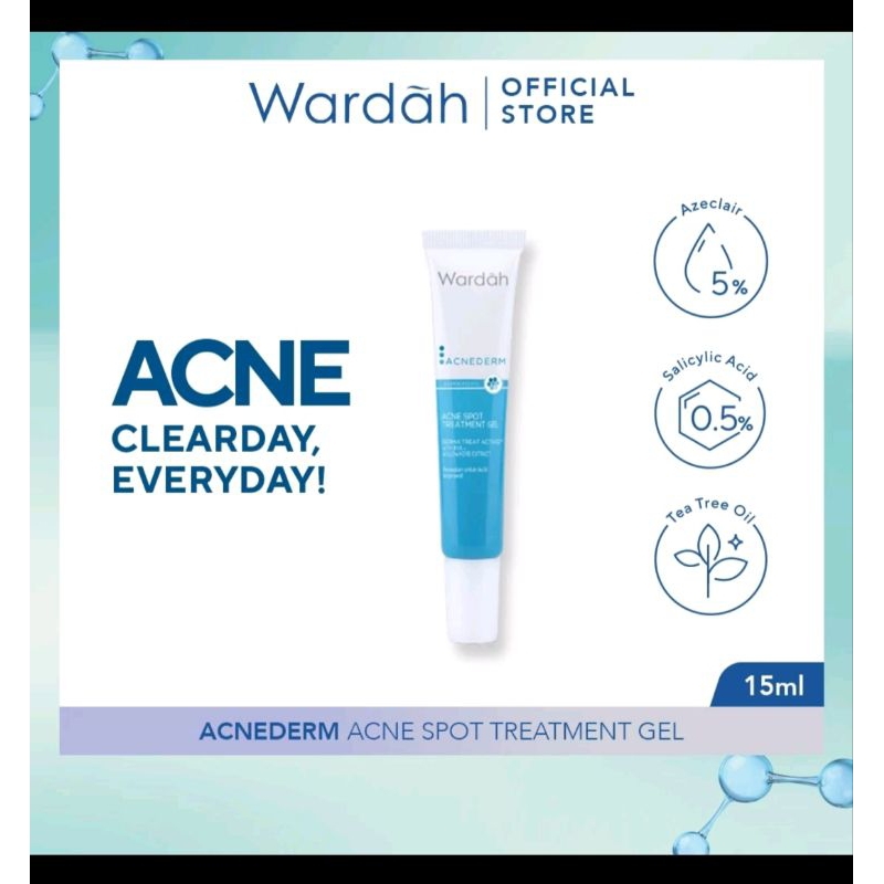 Wardah Acnederm Acne Spot Treatment Gel 15ml - Totol jerawat