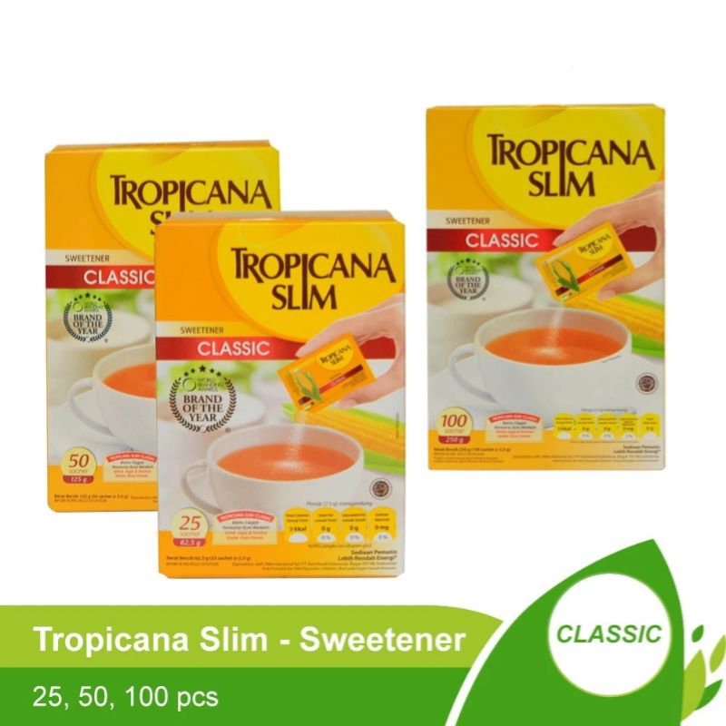 

Tropicana Slim Sweetener Classic Gula Tropicana Slim Pemanis untuk Bantu Batasi Gula Rendah Kalori