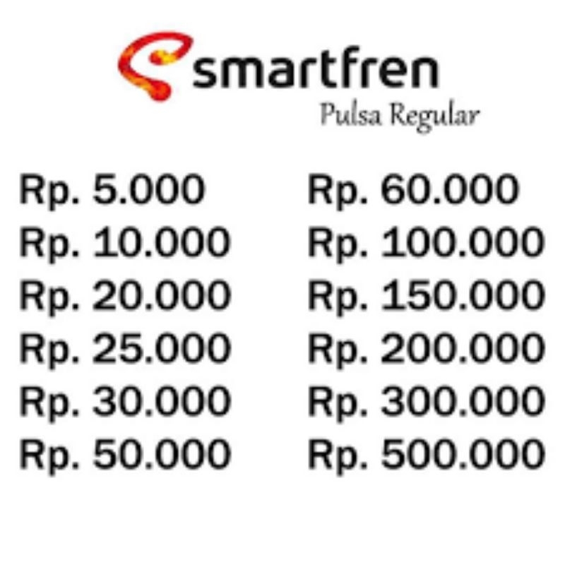 Pulsa smartfren 1000